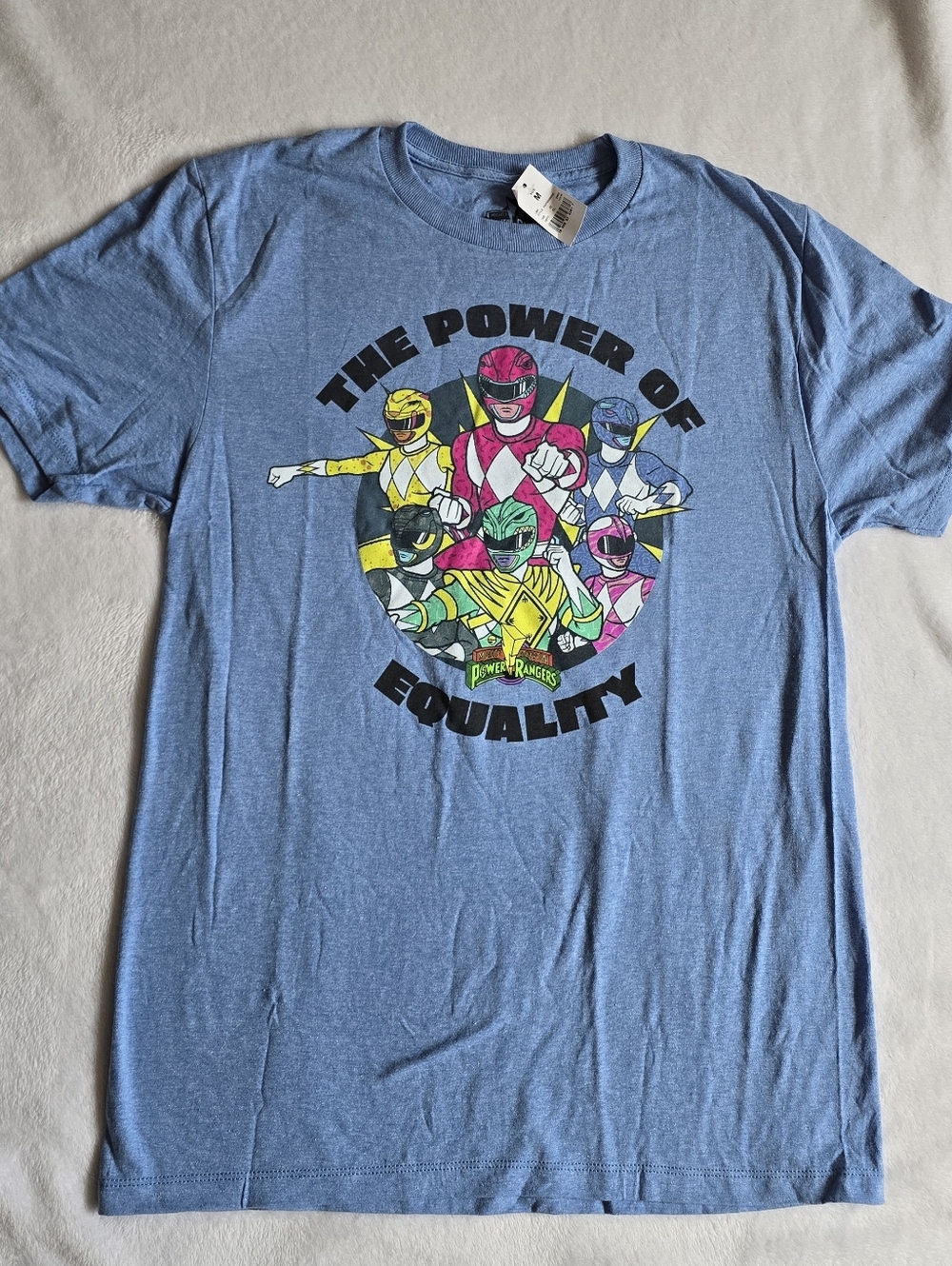 Vintage Style The Power of Equality ,POWER RANGERS T-Shirt MENS M Mighty Morphin